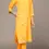 Thumbnail: Cotton floral embroidery kurta pant and dupatta set 