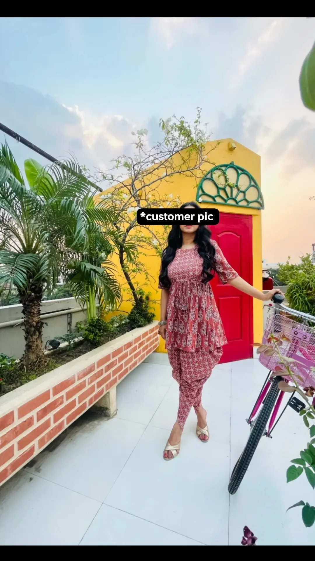 Pure cotton dhoti pants and kurta set