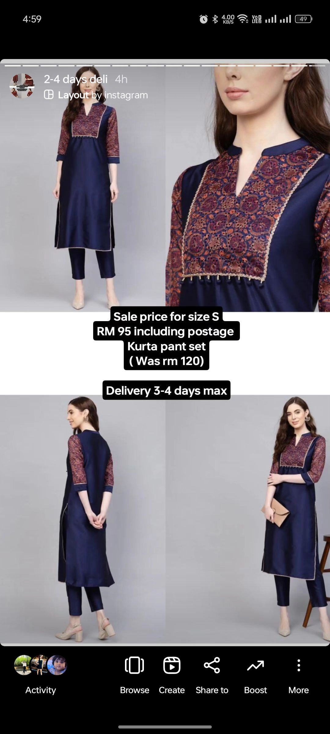 Kurta and trouser set