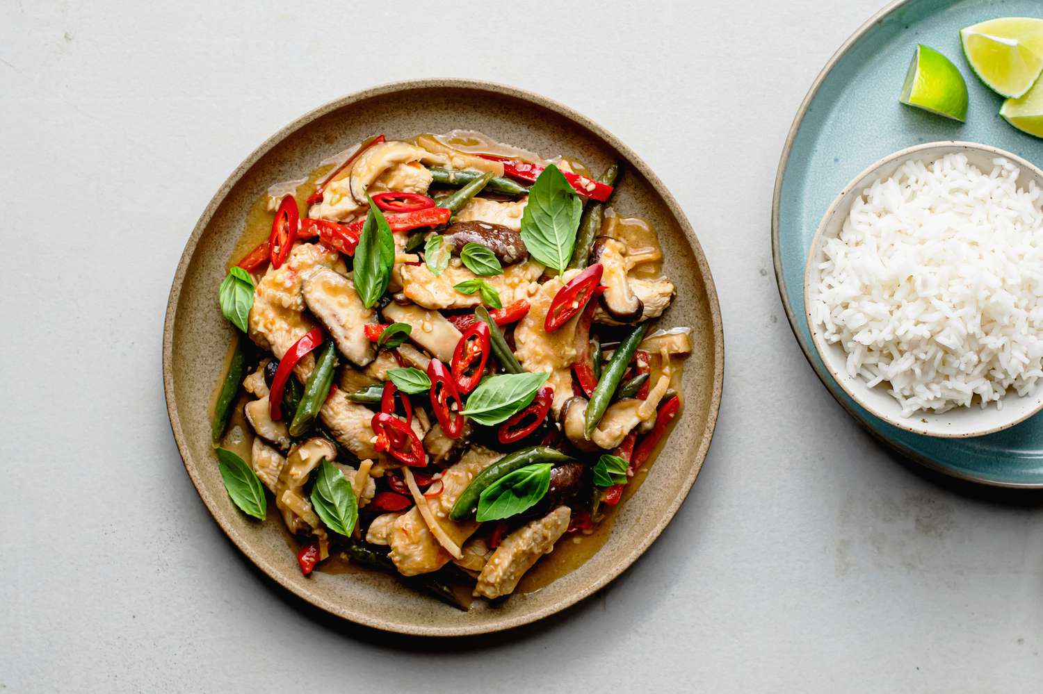 Arranged Food and Objects