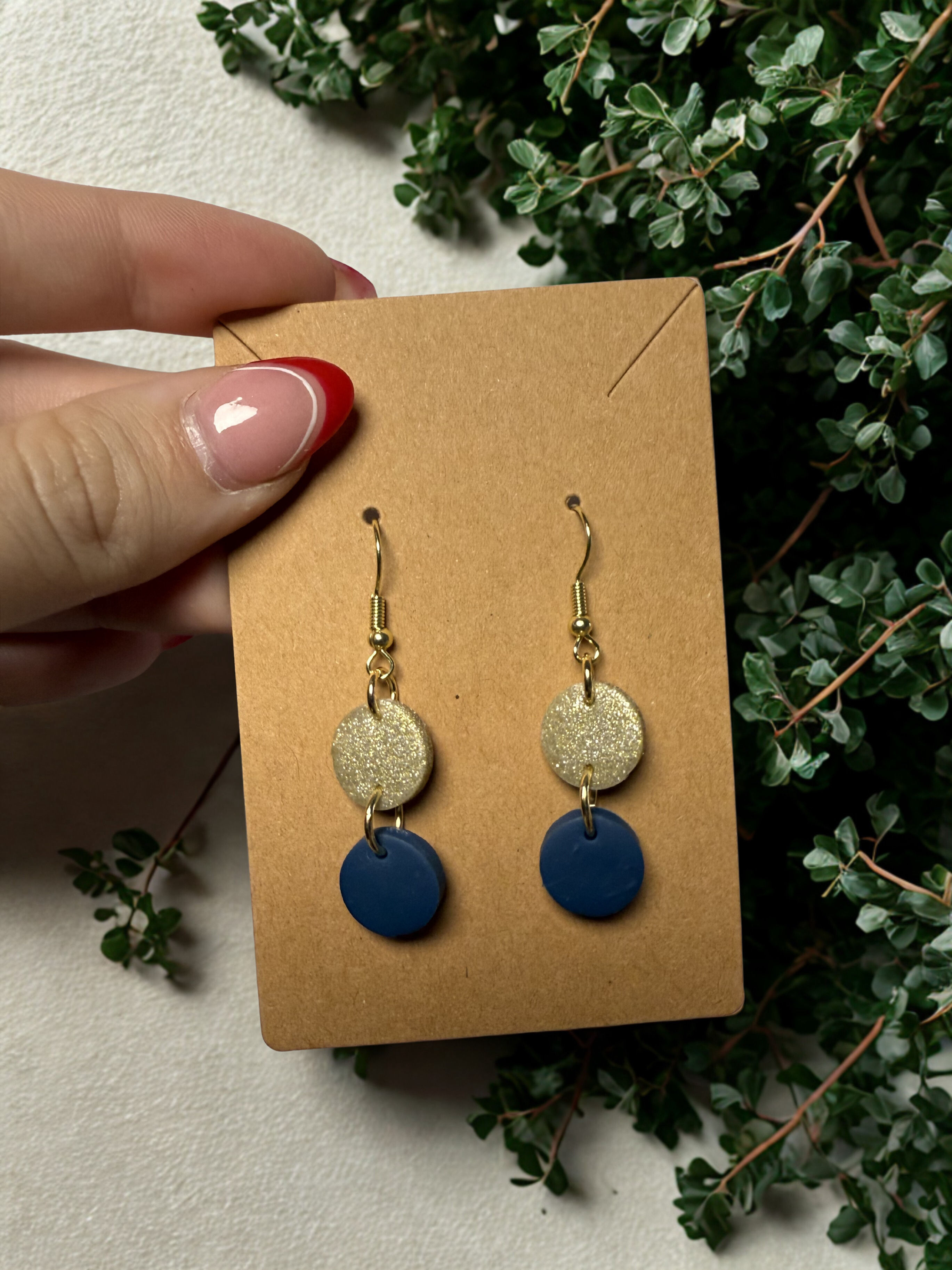 The Adaline - Navy/Gold Glitter