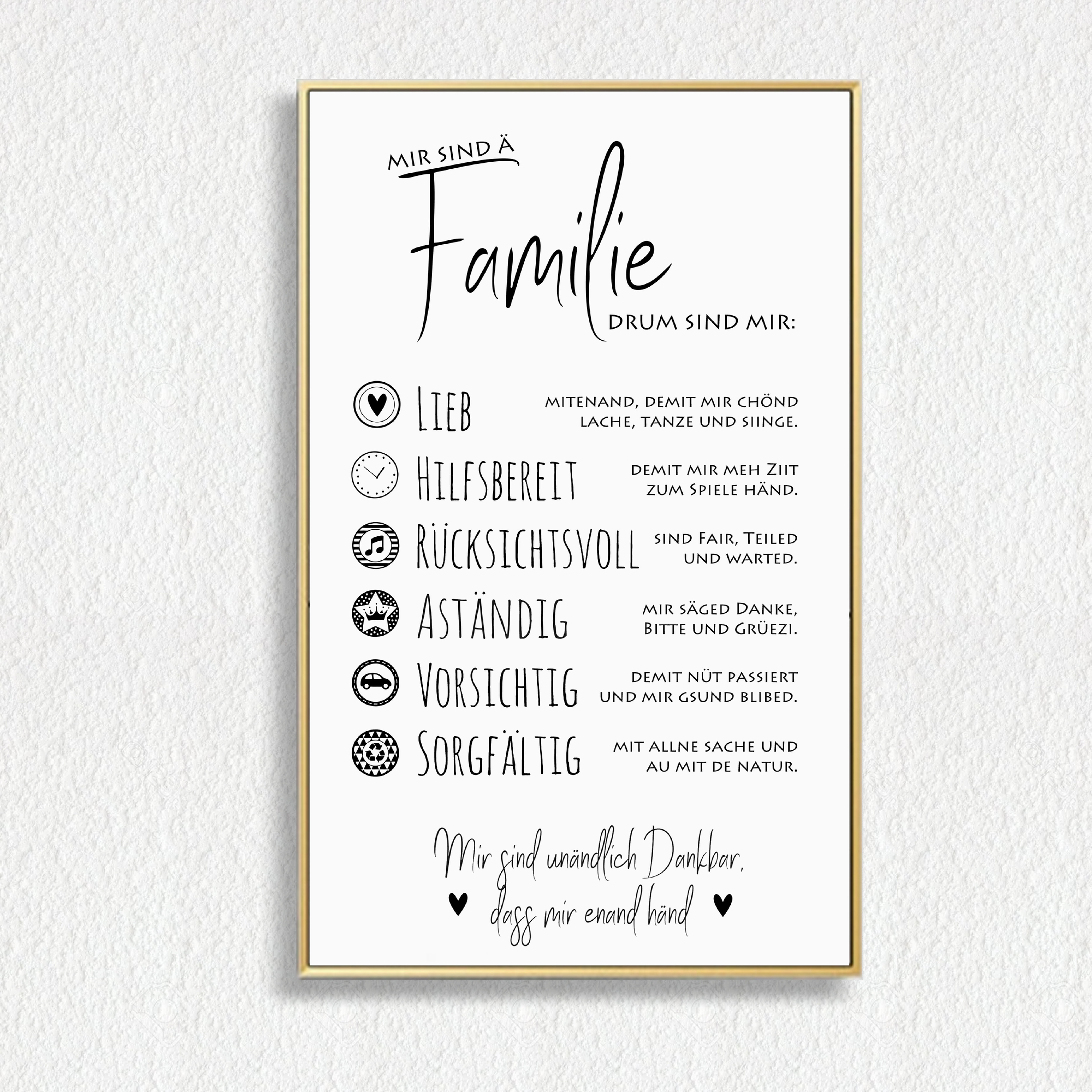 Poster gerahmt 20 x 30cm