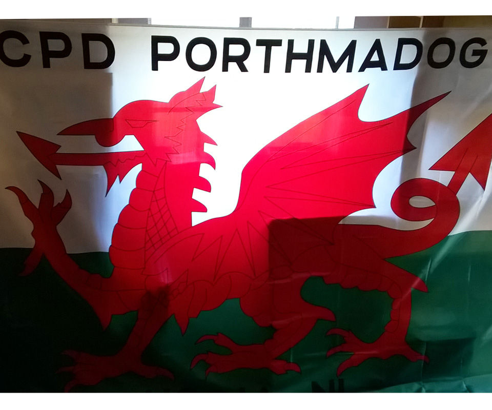 Thumbnail: Baner Draig Goch Enfawr