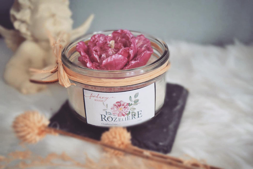 Miniature : Bougie pivoine