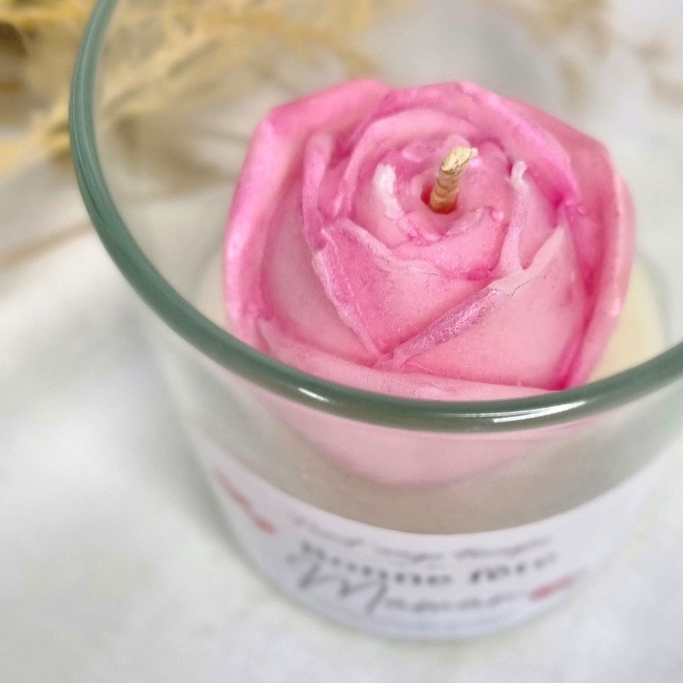 Miniature : Bougie bouton de rose