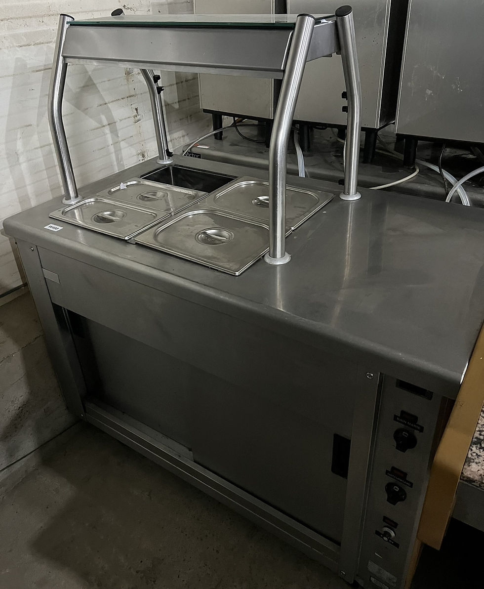 Thumbnail: Serving Unit with Hot Cupboard, Bain Marie and Gantry