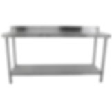NEW - Stainless steel table with upstand 1800mm wide