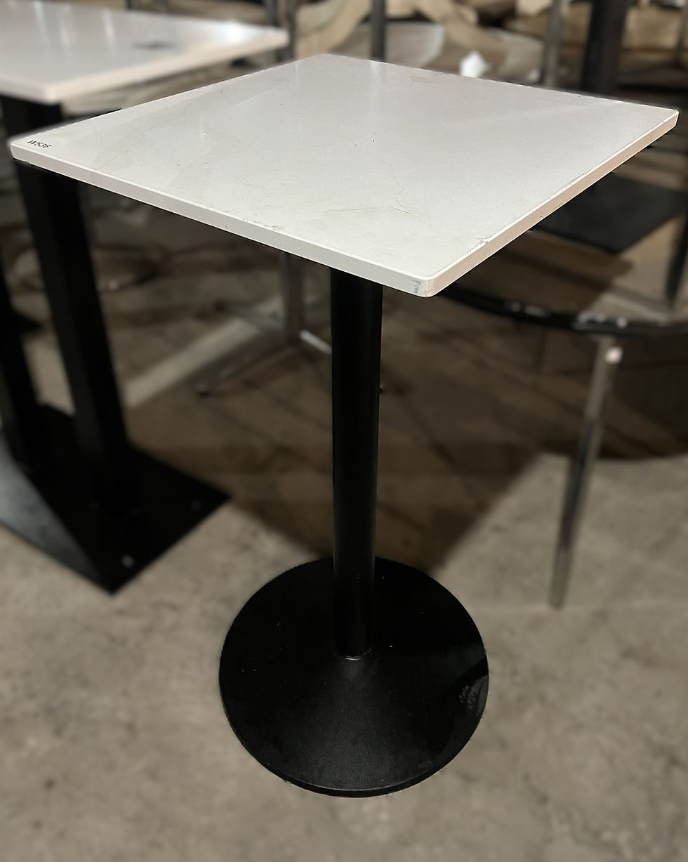 Thumbnail: Marble Top Poseur Table Square
