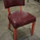 Thumbnail: Burgundy Leather Dining Chair
