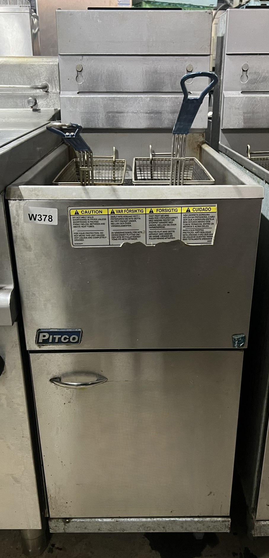 Thumbnail: Used Pitco Single Tank Fryer Gas
