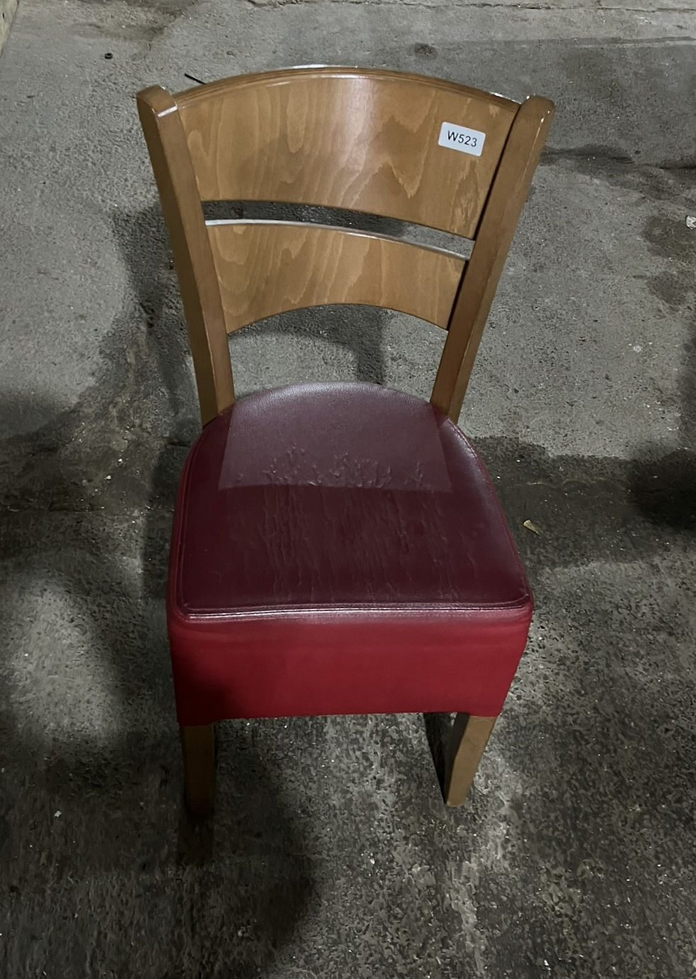 Thumbnail: Dining Chair Wooden & Leather