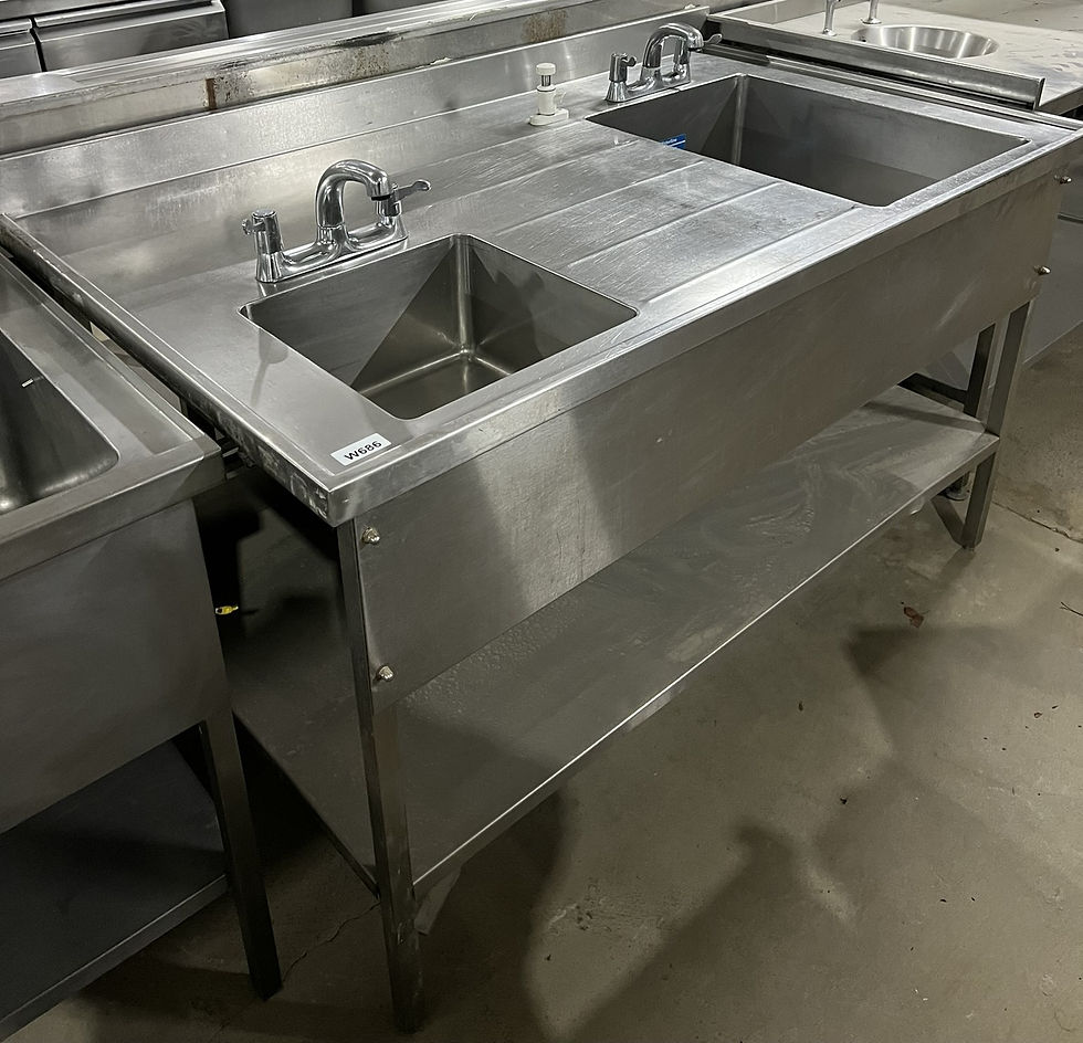 Thumbnail: Stainless Steel Double Sink Unit