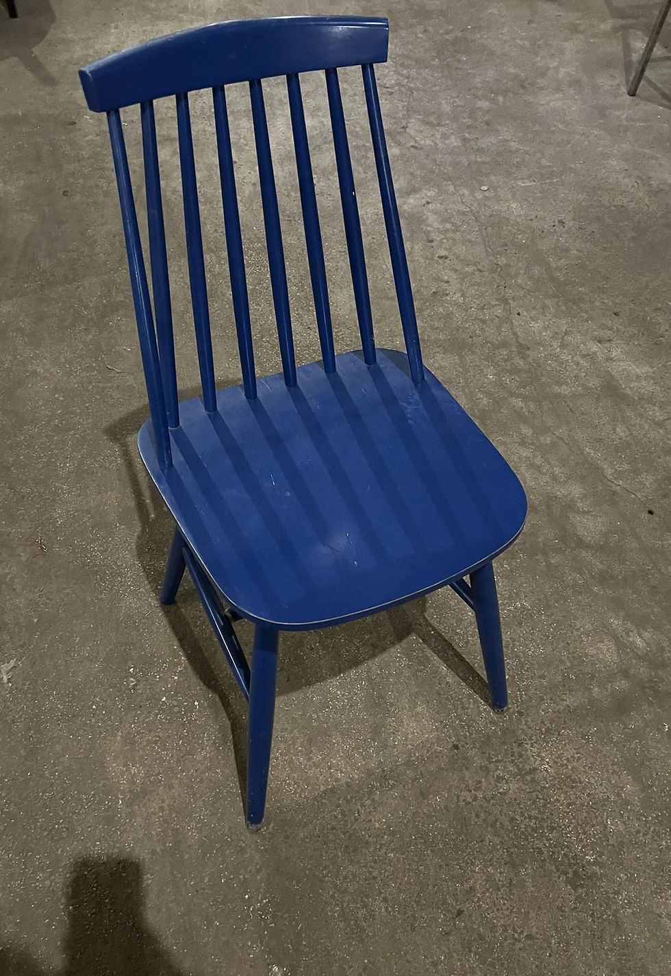 Thumbnail: Blue Wooden Dining Chairs Farmhouse Style