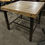 Thumbnail: Large Square Wooden Table with Cast Iron Legs