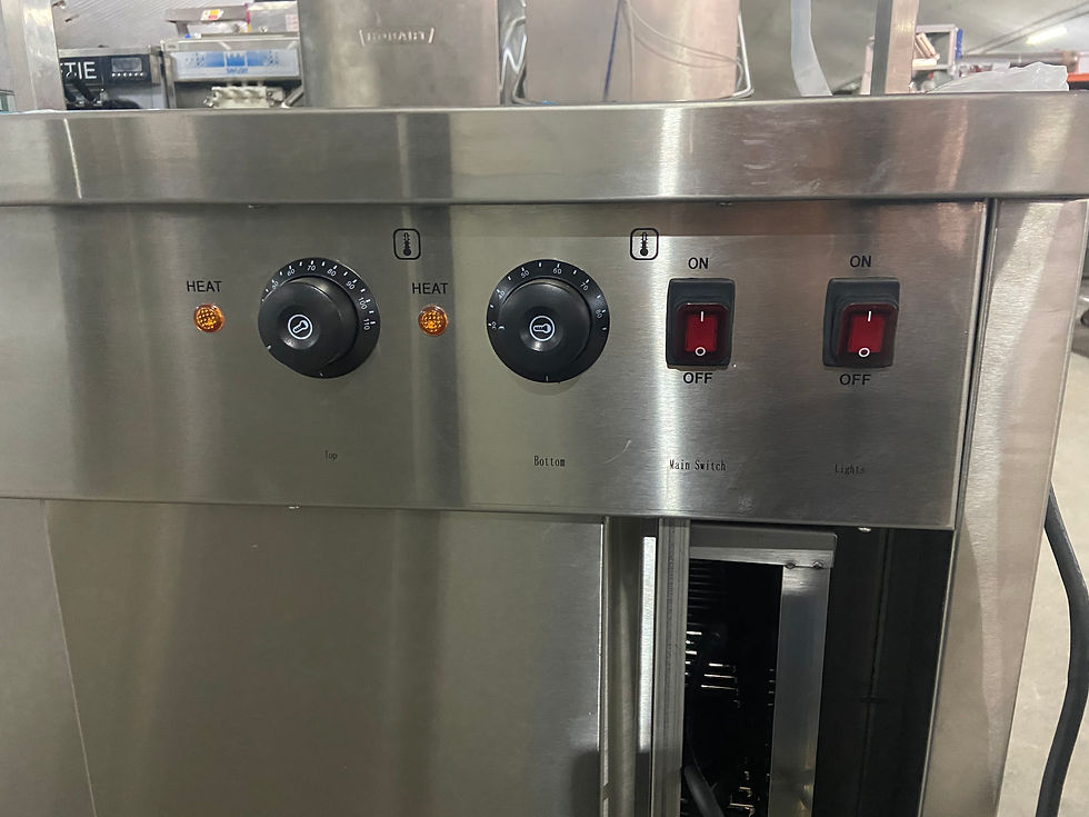 Thumbnail: W065 Food warmer Cart NEW 2 Shelves Bain Marie plus Heated Gantry