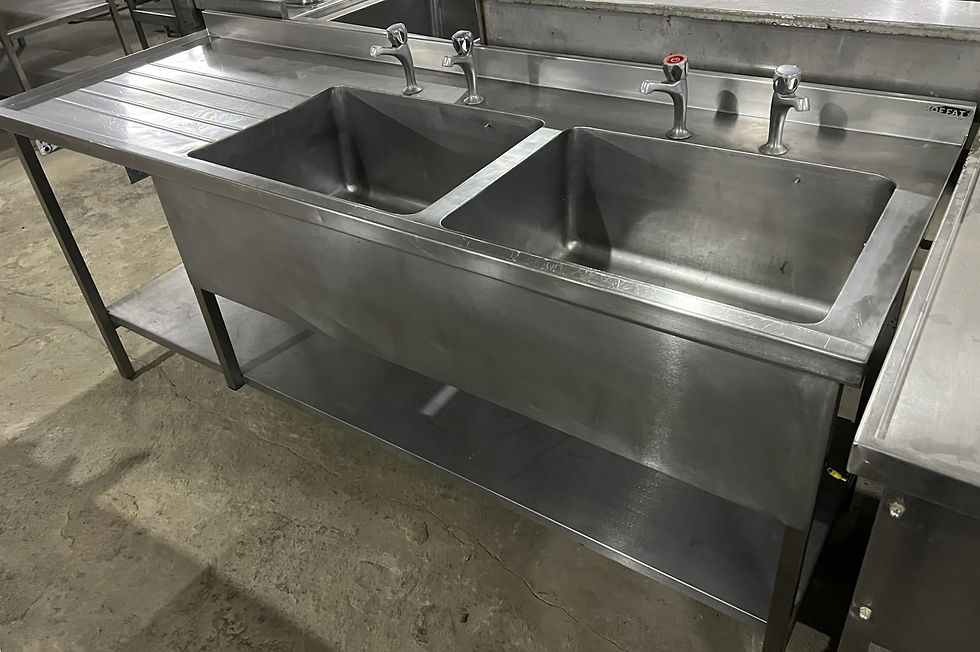 Thumbnail: Moffat Double Sink with 2 Taps