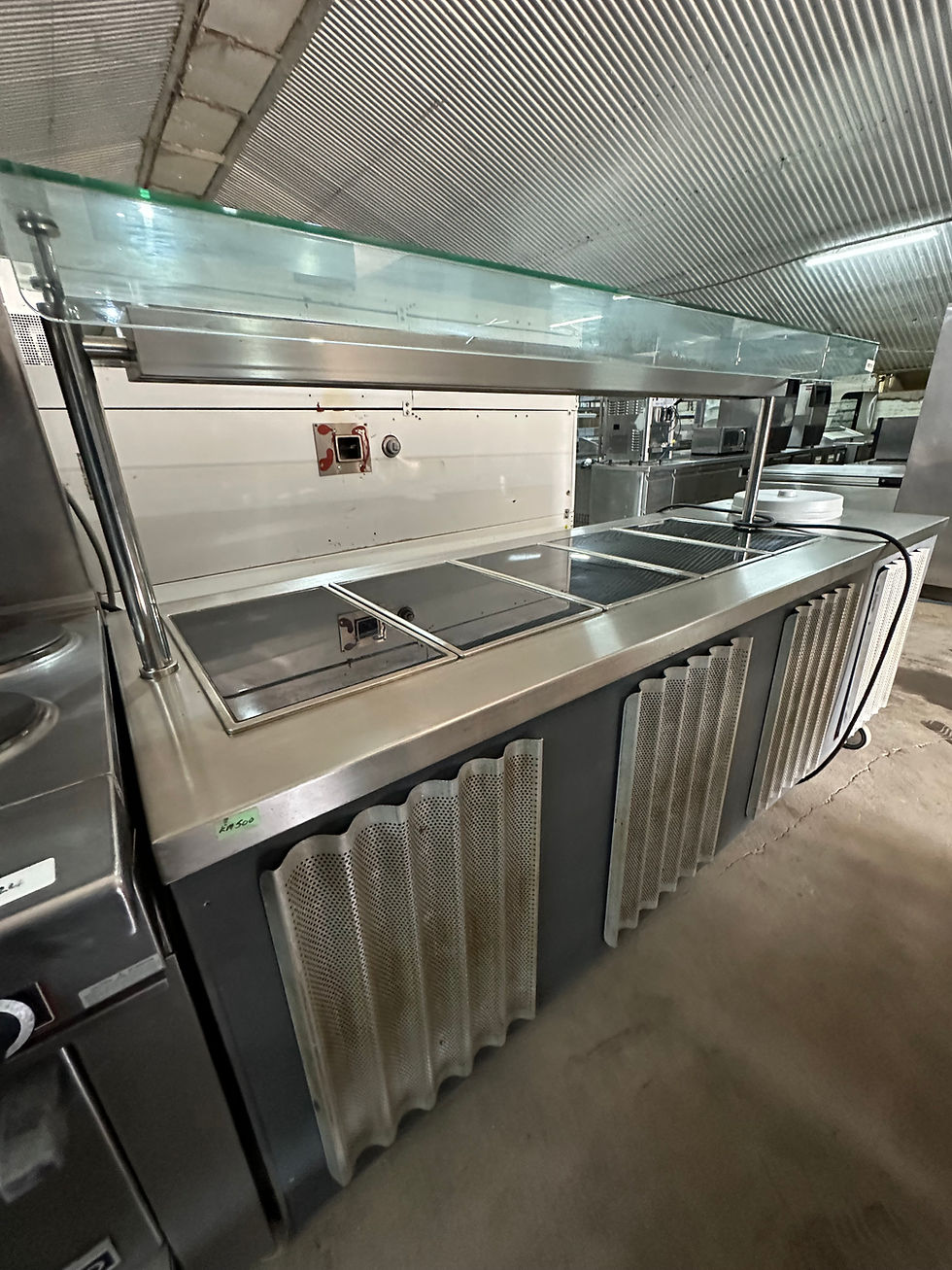 Heated Carvery Unit with Hot Plates Gantry Hot Cupboard Plate Stack