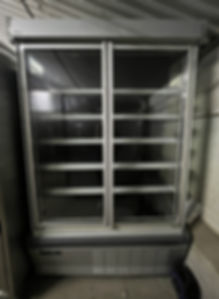 Double Upright Display Fridge