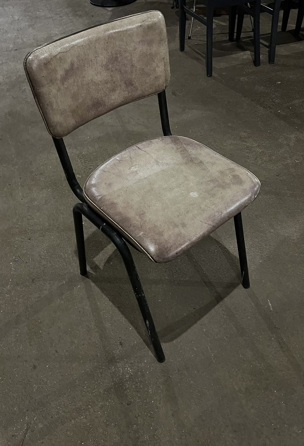 Stackable Leather Dining Chair