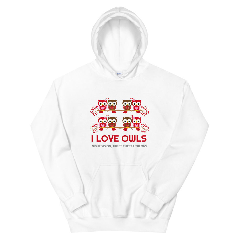 Owls Unisex Hoodie, Birds
