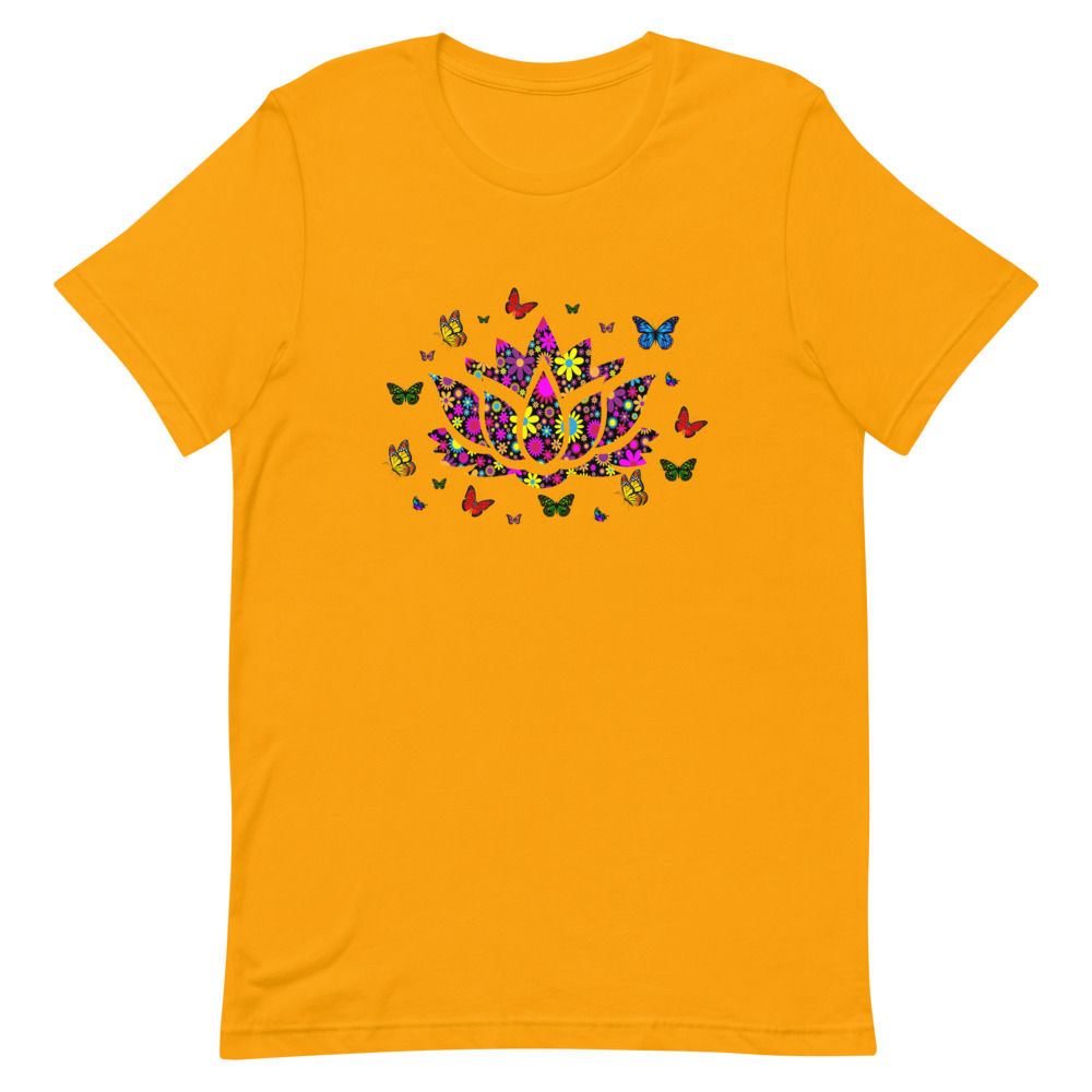 Lotus Flower Short-Sleeve Unisex T-Shirt, Diwali