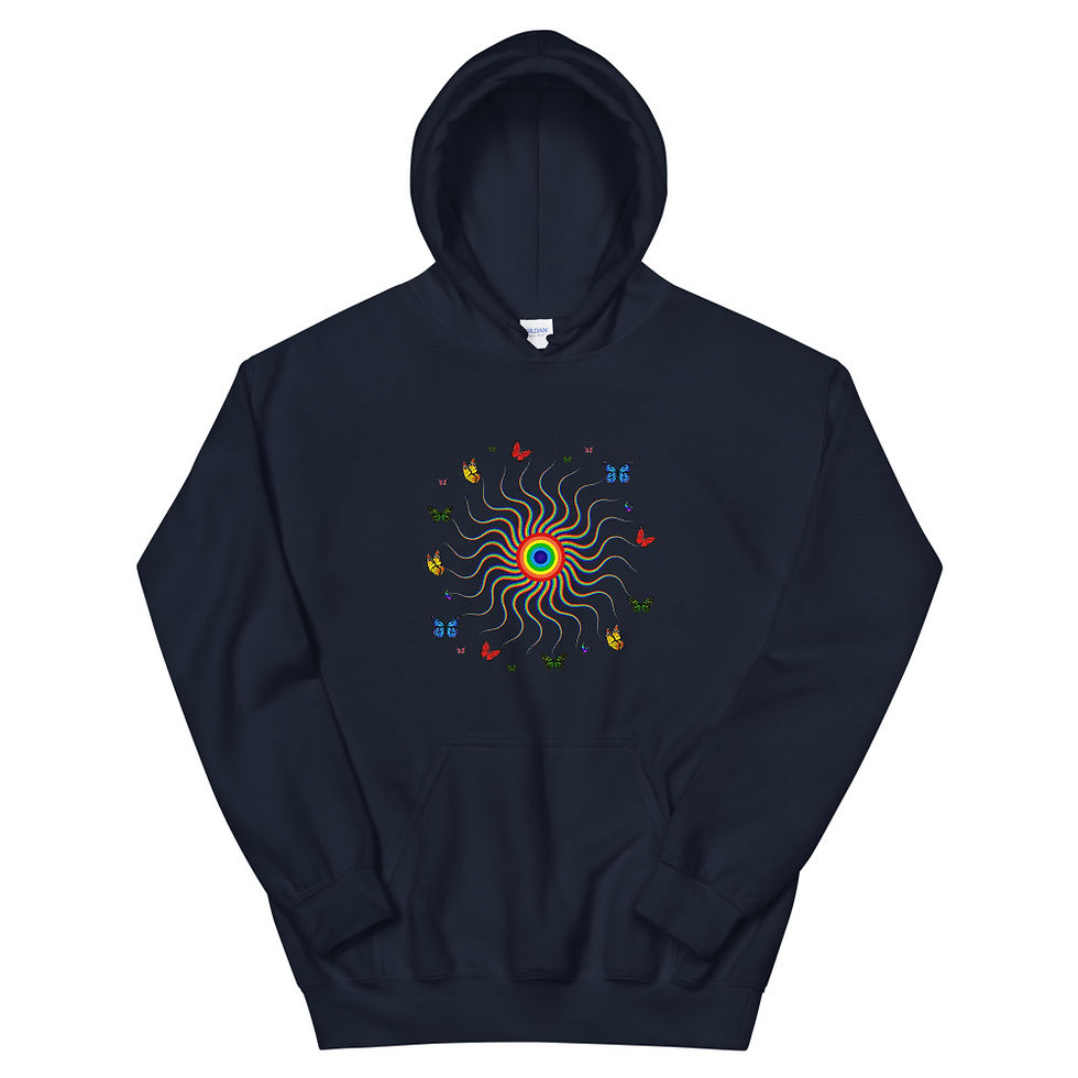 Thumbnail: Butterflies Unisex Hoodie, Animals 