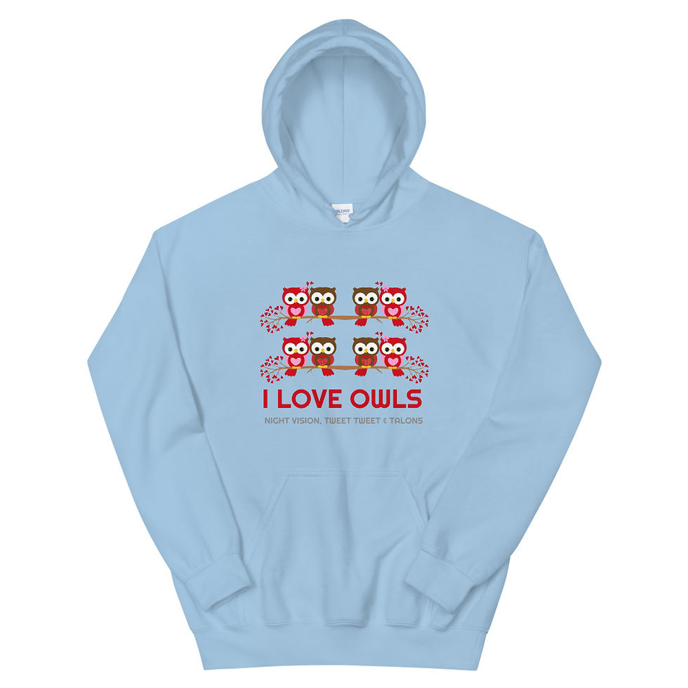 Thumbnail: Owls Unisex Hoodie, Birds