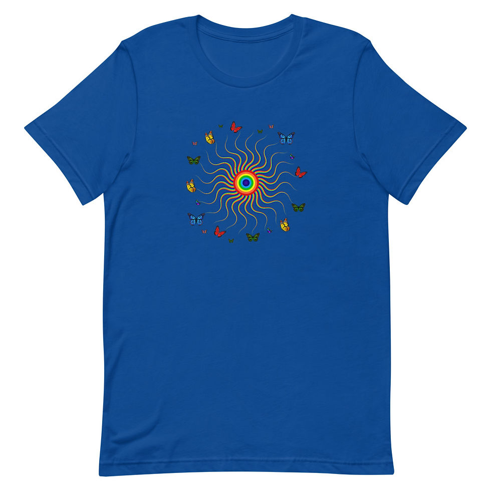 Thumbnail: Butterflies Short-Sleeve Unisex T-Shirt, Animals 