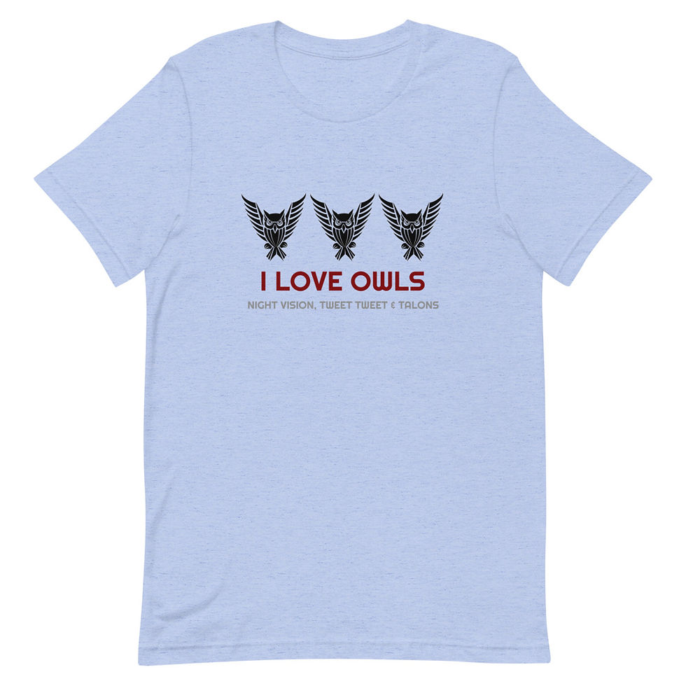 Thumbnail: Owls Short-Sleeve Unisex T-Shirt, Birds