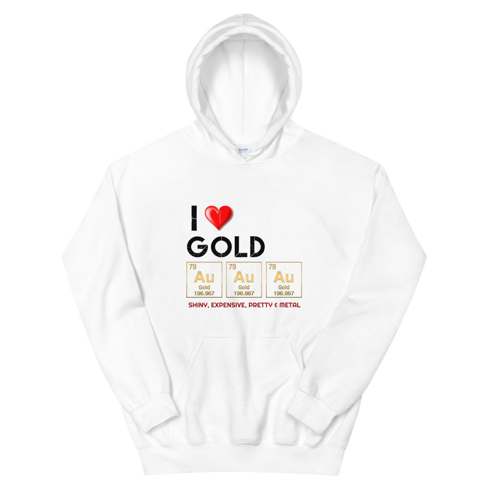 Gold Unisex Hoodie, Metals
