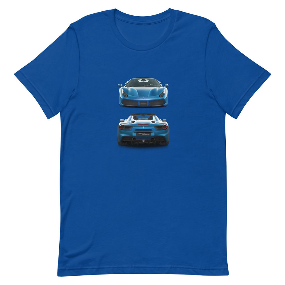 Thumbnail: Sports Car Short-Sleeve Unisex T-Shirt