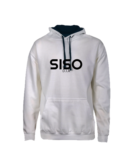 SISO White / Black Men's Hoody
