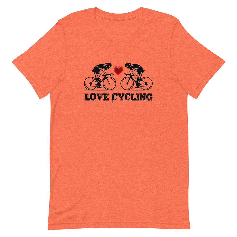 Thumbnail: I Love Cycling Short-Sleeve Unisex T-Shirt