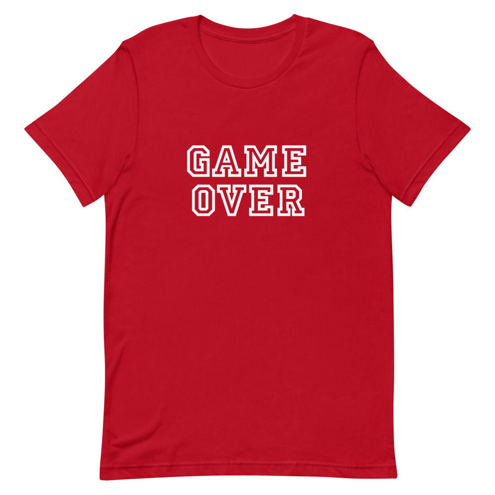 Game Over Short-Sleeve Unisex T-Shirt, Games