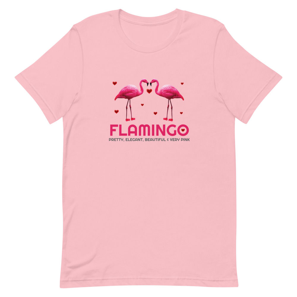 Flamingo Short-Sleeve Unisex T-Shirt, Birds