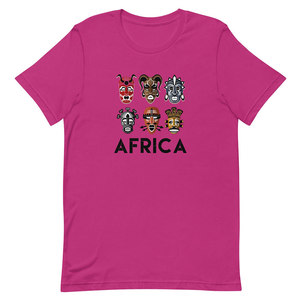 Thumbnail: Africa Mask Short-Sleeve Unisex T-Shirt