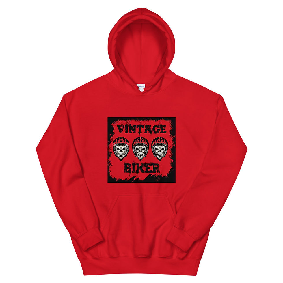 Thumbnail: Skulls Unisex Hoodie, Motorcycles
