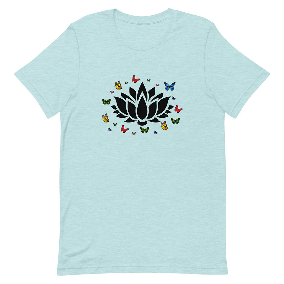 Thumbnail: Lotus Flower Short-Sleeve Unisex T-Shirt, Diwali