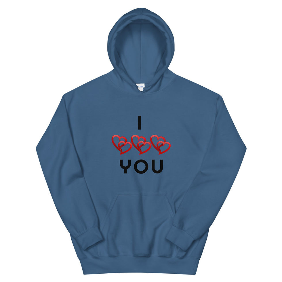 Thumbnail: I Love you Unisex Hoodie, Valentines