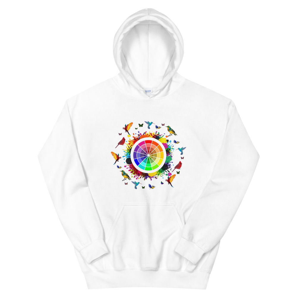 Rainbow Birds Unisex Hoodie