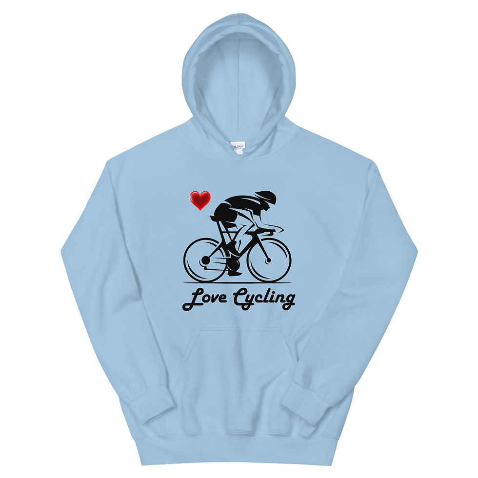 Thumbnail: I Love Cycling Unisex Hoodie