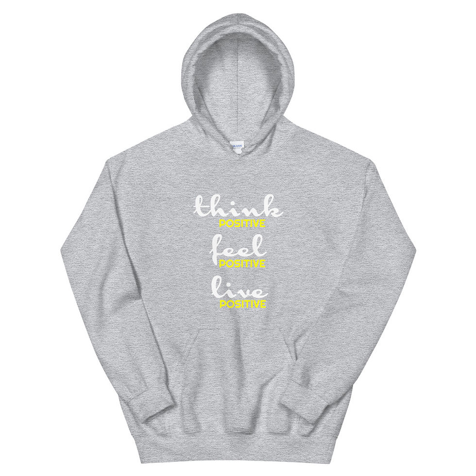 Thumbnail: Think Positive Unisex Hoodie, Inspirational
