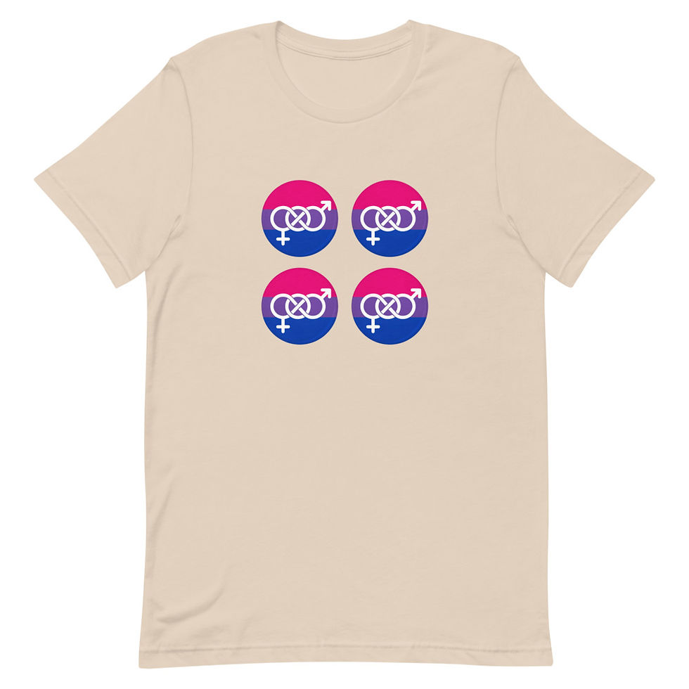 Thumbnail: Bi Sexual Short-Sleeve Unisex T-Shirt, LGBT