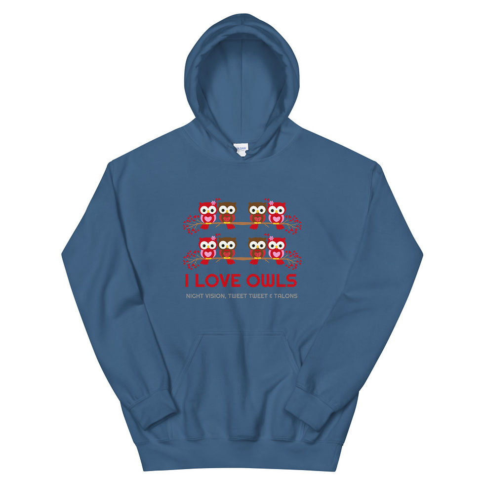 Thumbnail: Owls Unisex Hoodie, Birds