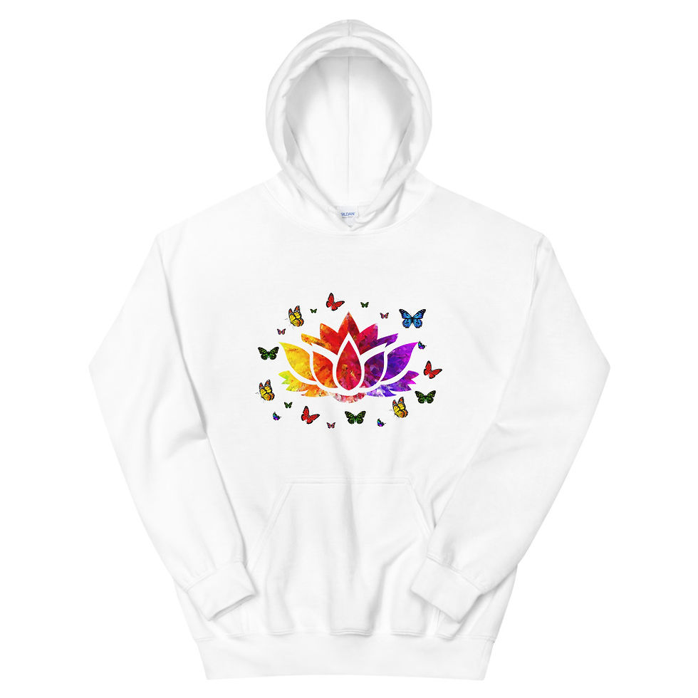 Lotus Flower Unisex Hoodie, Diwali