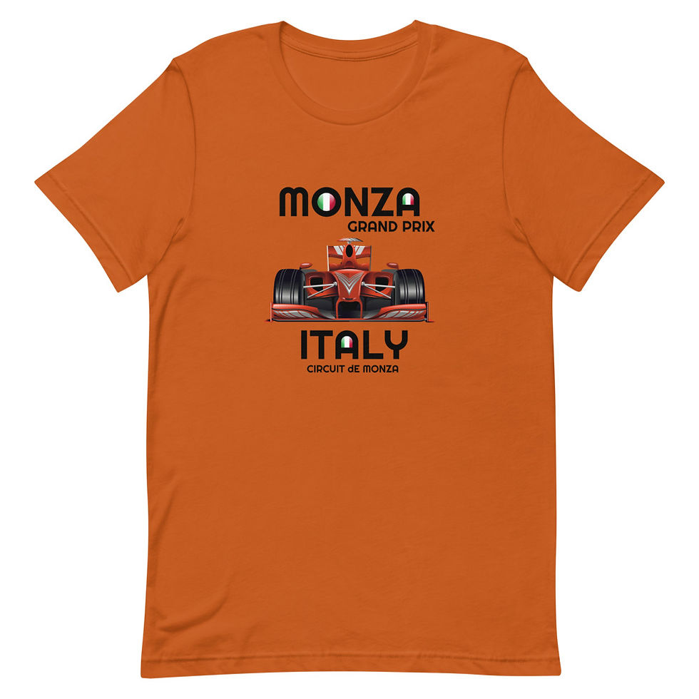 Thumbnail: Monza Short-Sleeve Unisex T-Shirt, Cars