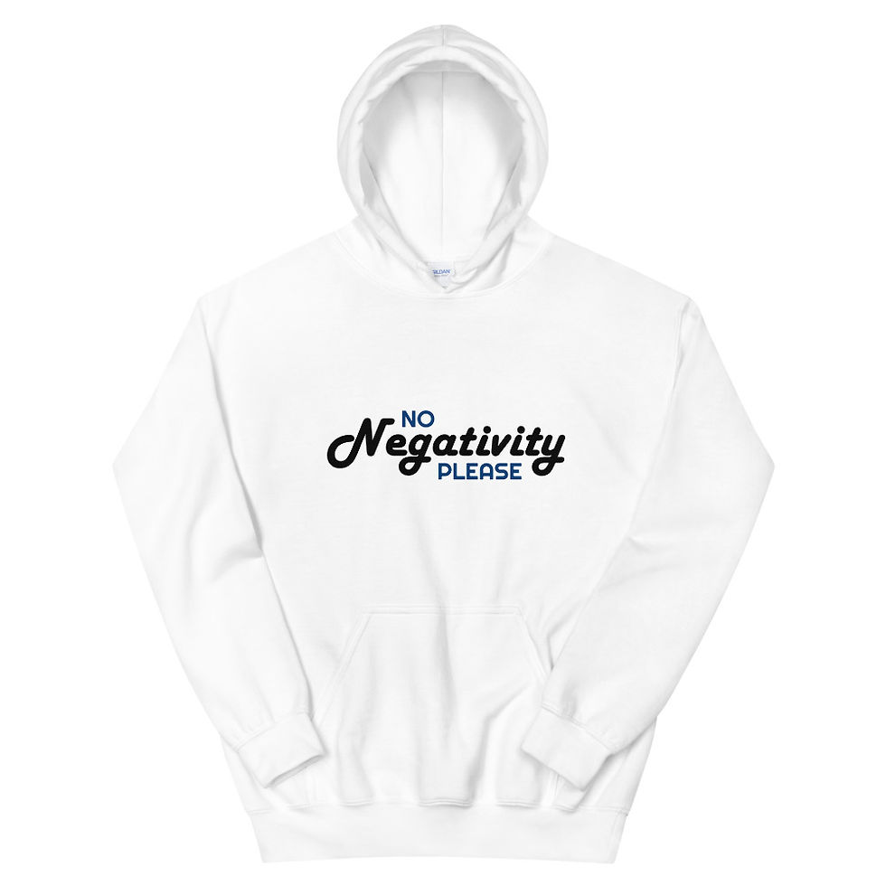 Thumbnail: No Negativity Unisex Hoodie, Inspirational