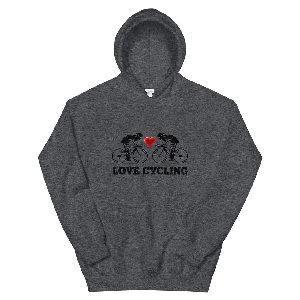 Thumbnail: I Love Cycling Unisex Hoodie