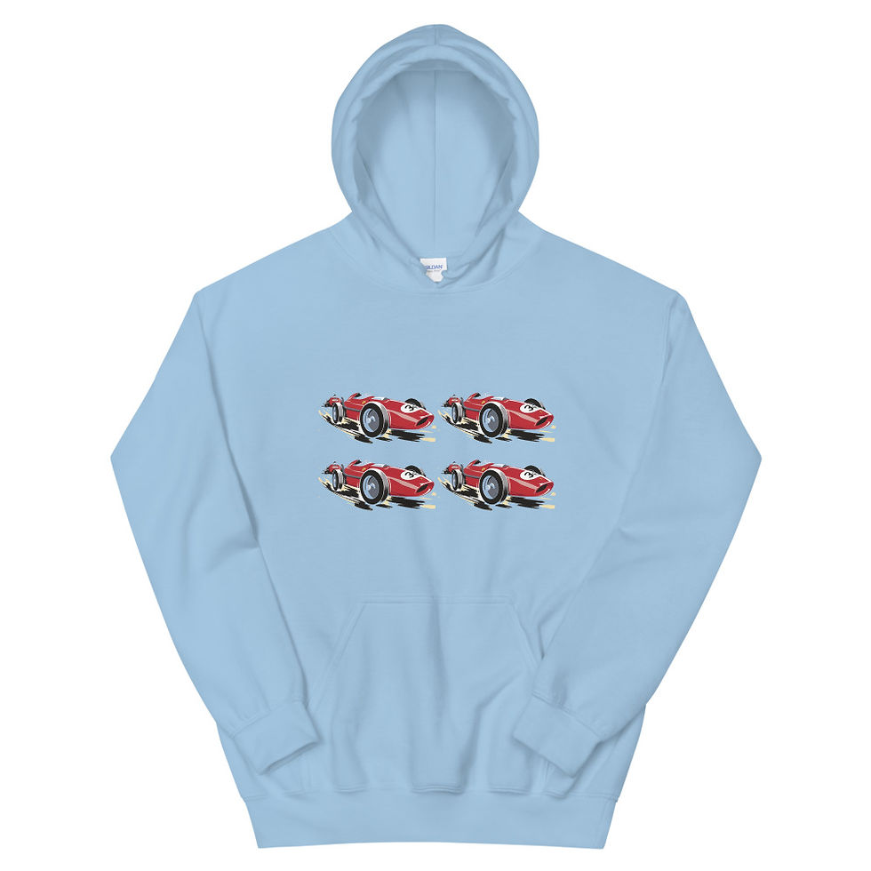 Thumbnail: Racing Cars Unisex Hoodie
