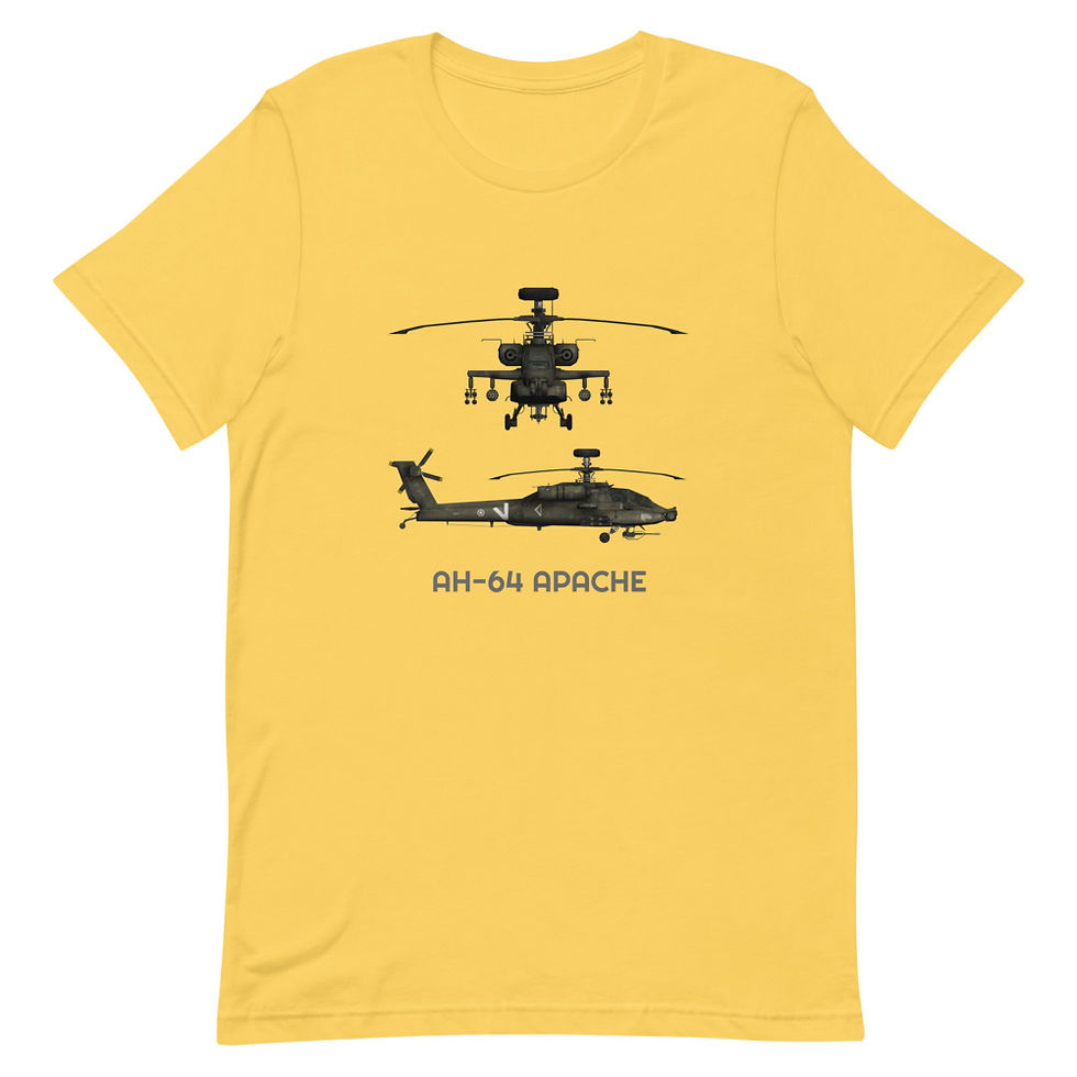 Thumbnail: Helicopter Short-Sleeve Unisex T-Shirt, Military